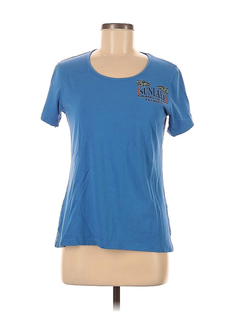 Pre-owned Devon & Jones Active T-shirt In Blue
