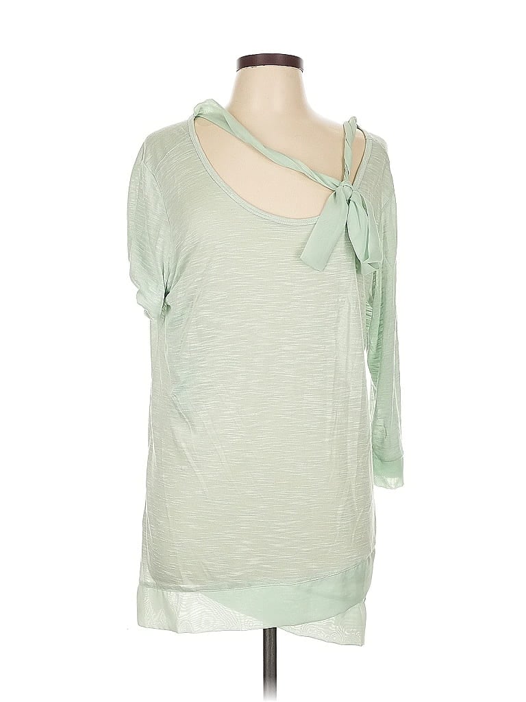 Pre-owned Simply Noelle 3/4 Sleeve T-shirt In Green