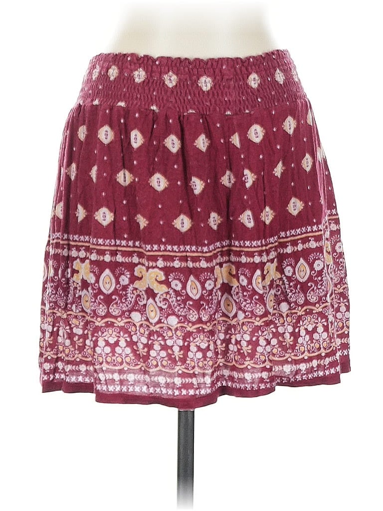 Pre-owned La Hearts Casual Skirt In Burgundy