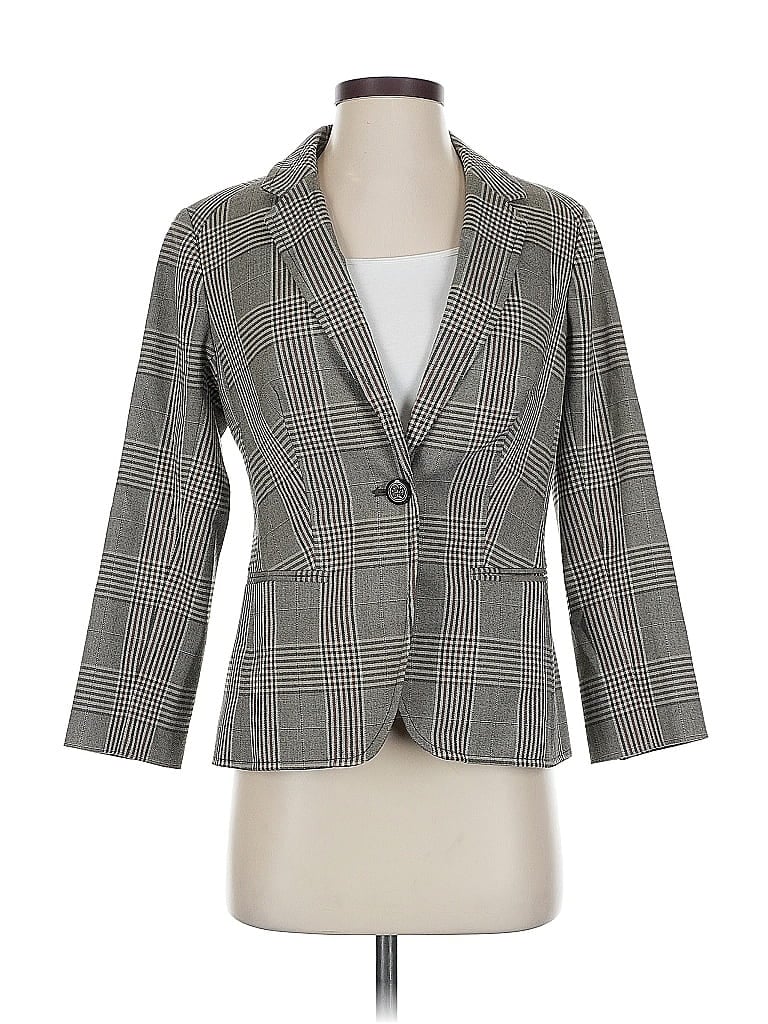 Pre-owned The Limited Blazer Jacket In Gray