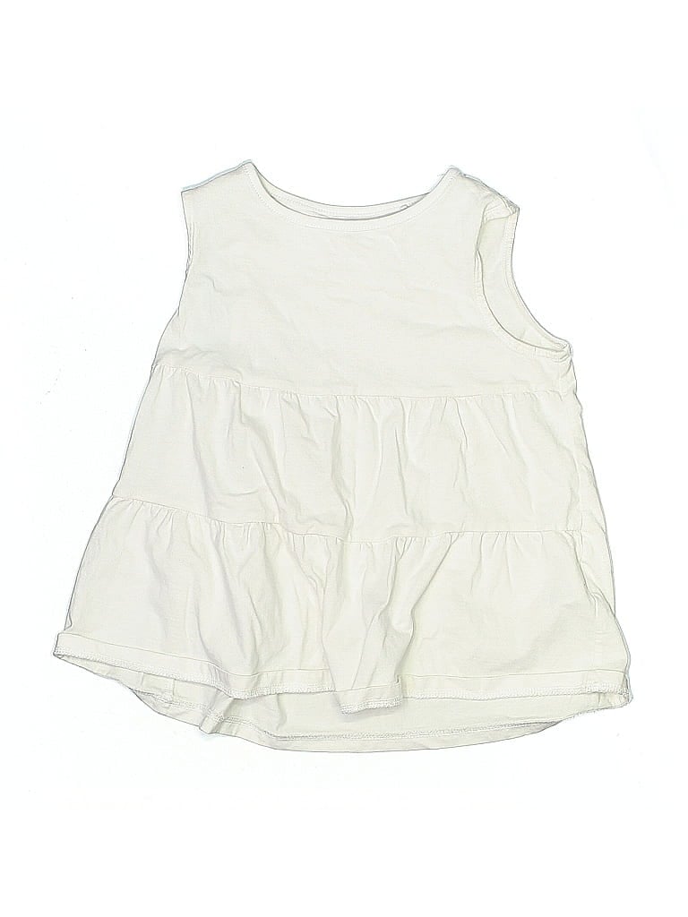 Pre-owned Uniqlo Kids' Dress In White
