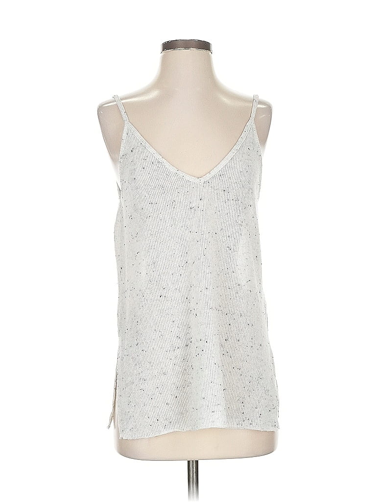 Pre-owned Project Social T Loves Urban Outfitters Tank Top Silver Plunge Neckline Tops