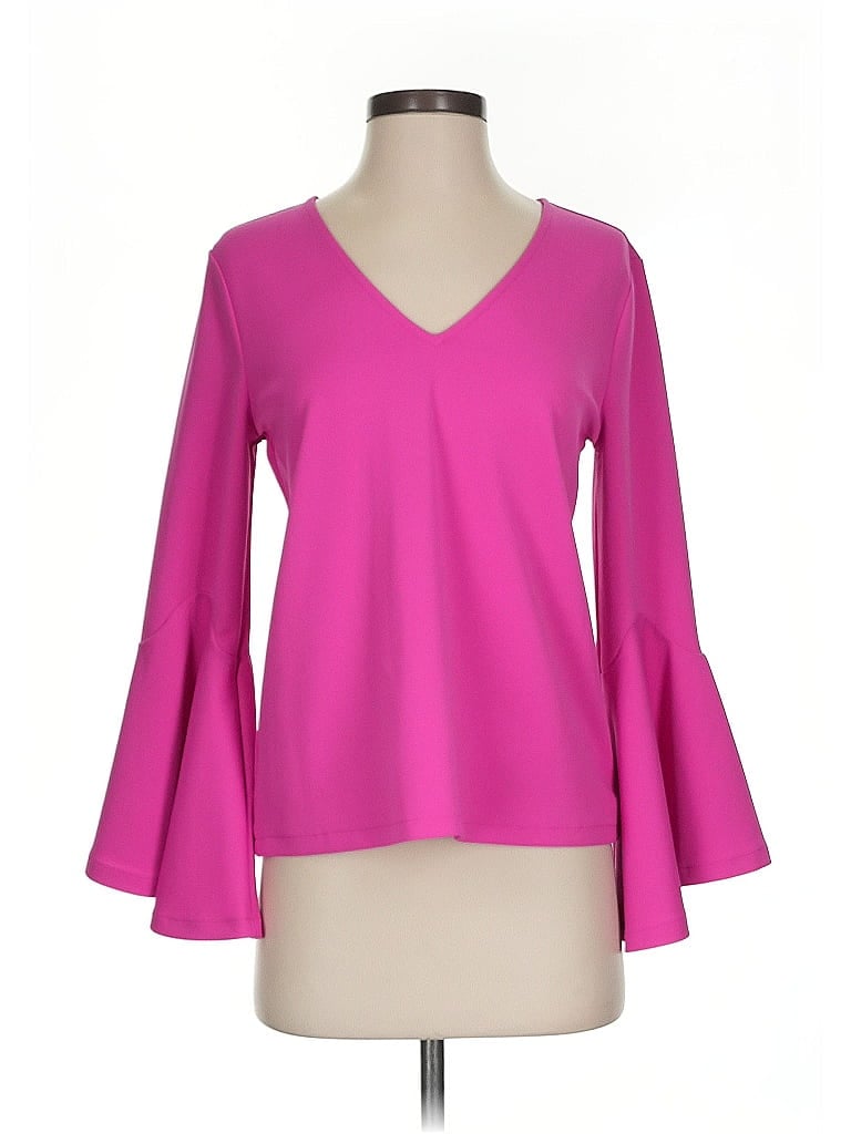 Pre-owned Ann Taylor 3/4 Sleeve T-shirt In Pink