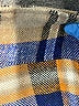 Unbranded 100% Polyester Plaid Blue Tan Long Sleeve Blouse Size S - photo 7