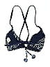 Unbranded Tweed Blue Swimsuit Top Size L - photo 2