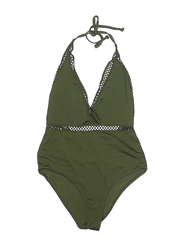 Pre-owned H&m One Piece Swimsuit In Green