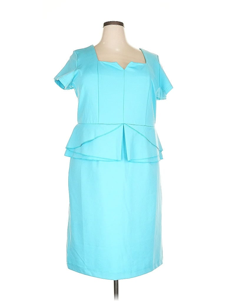 ELOQUII Pre-owned Cocktail Dress In Blue