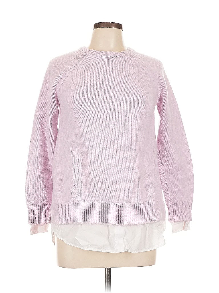 Pre-owned Lands' End Pullover Sweater In Purple