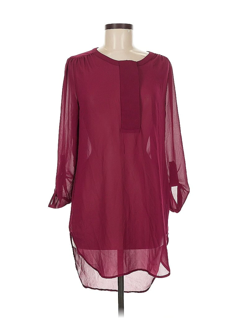 Pre-owned Mossimo Casual Dress In Burgundy
