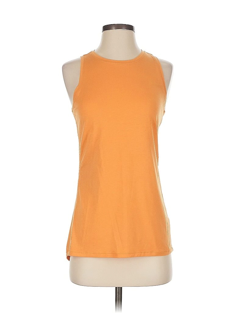 Pre-owned Athleta Sleeveless T-shirt In Orange
