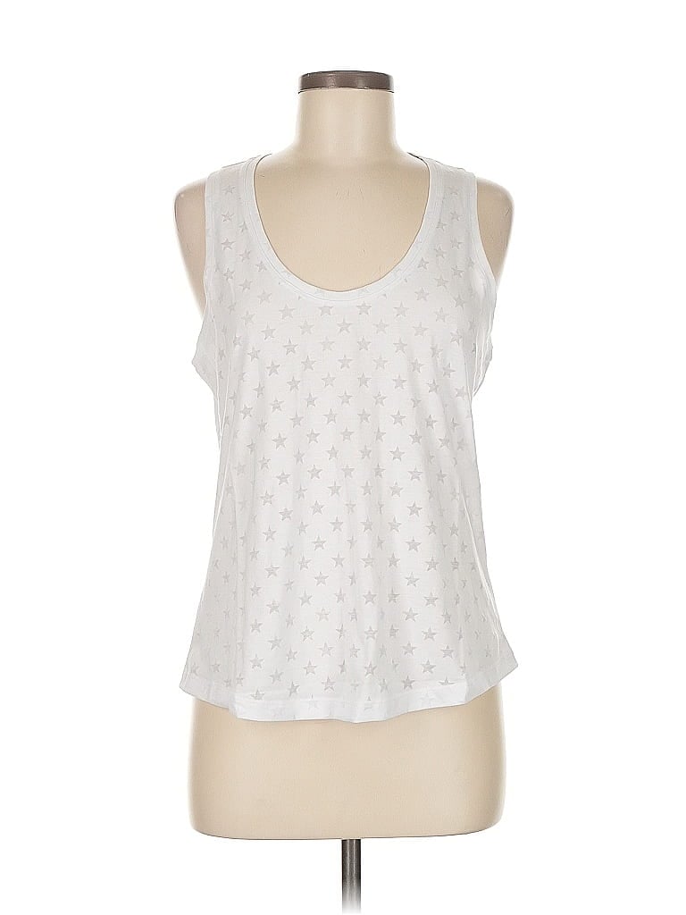 Pre-owned Terez Tank Top White Halter Neckline Tops