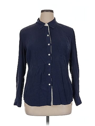 Isaac Mizrahi for Target Long Sleeve Silk Top (view 1)
