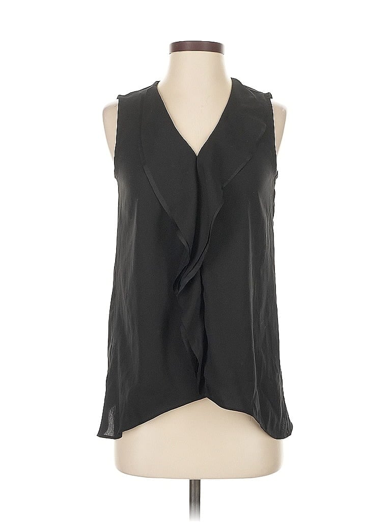 Pre-owned Ann Taylor Sleeveless Blouse In Black