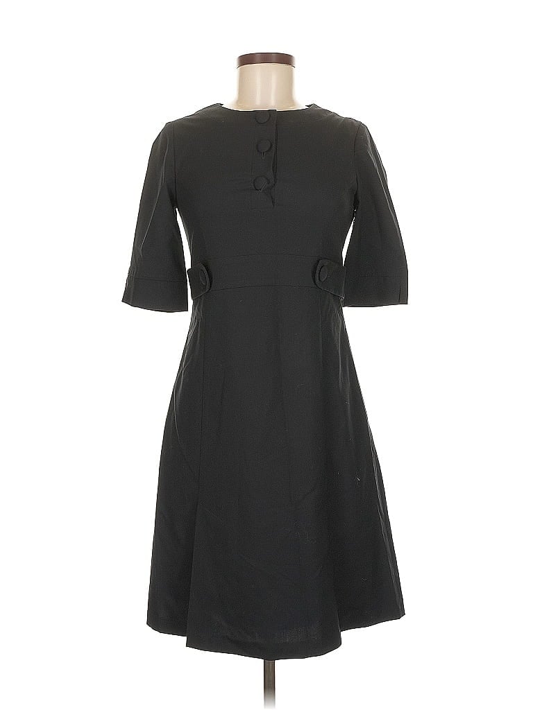 Pre-owned Cue Casual Dress In Black