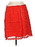 J.Crew Factory Store 100% Polyester Red Casual Skirt Size 6 - photo 2