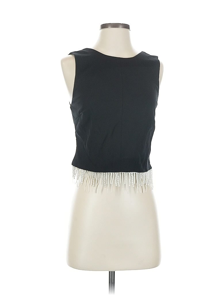 Pre-owned Sunday In Brooklyn Sleeveless Top Black Strapless Neckline Tops