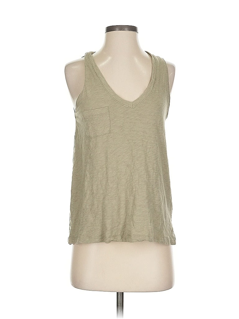 Pre-owned Altar'd State Tank Top Green Halter Neckline Tops