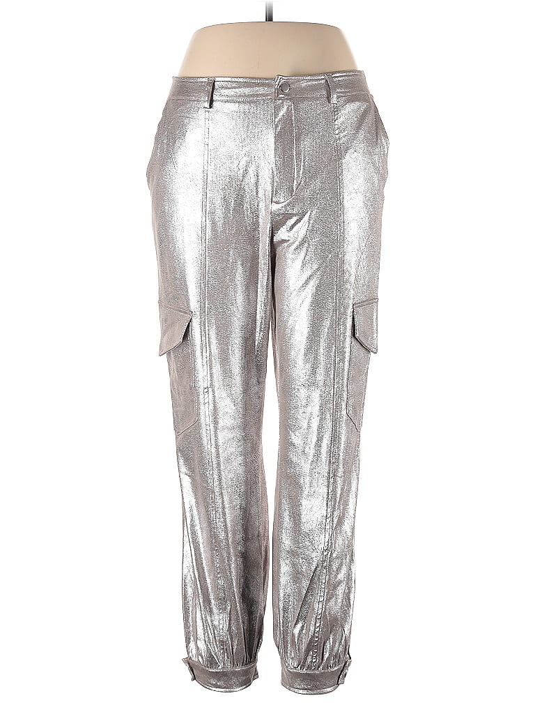 Pre-owned Versona Casual Pants In Silver