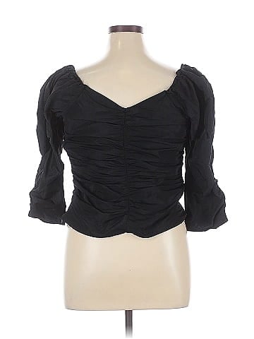 Something Navy 3/4 Sleeve Blouse (view 2)