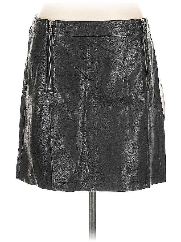 Two By Vince Camuto Faux Leather Skirt In Black