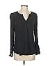 Daniel Rainn 100% Rayon Gray Black Long Sleeve Blouse Size S (petite) - photo 1
