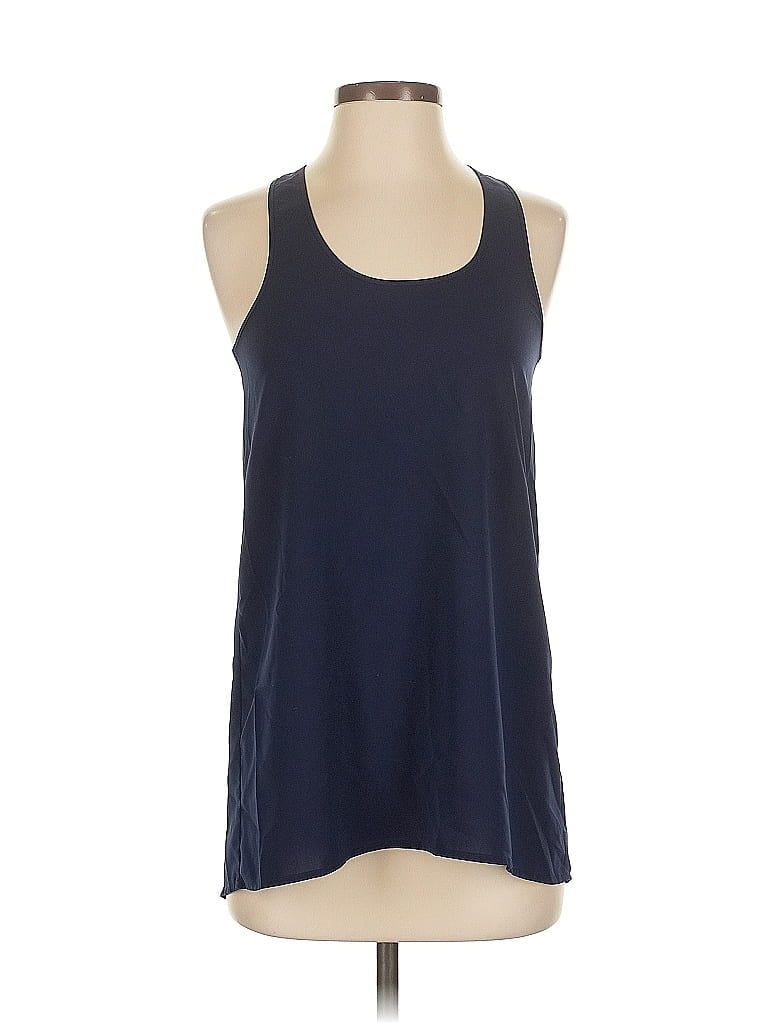 Click to view more detailed imagery on our partner's website Pre-owned Abound Sleeveless Top Blue Halter Neckline Tops