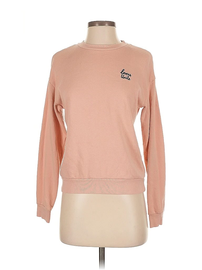 Pre-owned Divided By H&m Sweatshirt In Pink