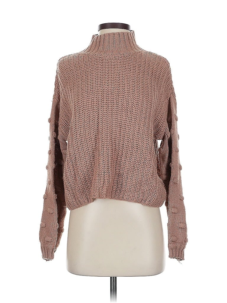 Pre-owned Jessica Simpson Turtleneck Sweater In Brown
