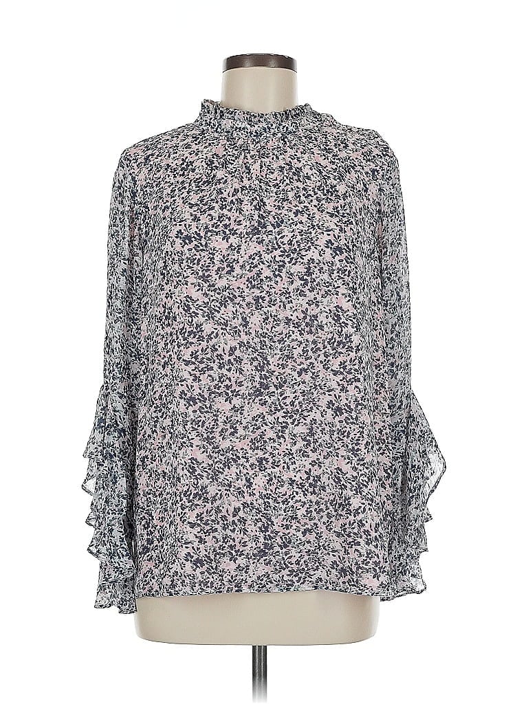 Pre-owned Vince Camuto 3/4 Sleeve Blouse In Blue