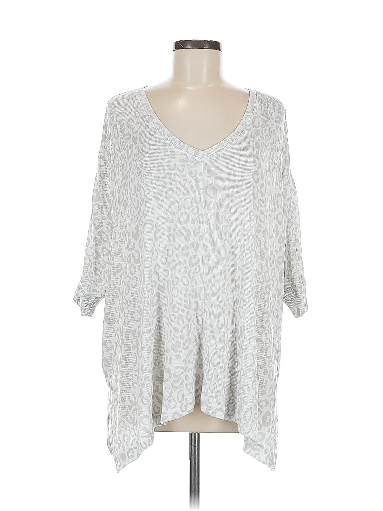 Pre-owned Laurie Felt 3/4 Sleeve T-shirt In Silver