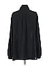 Max Studio 100% Polyester Solid Black Long Sleeve Blouse Size S - photo 2