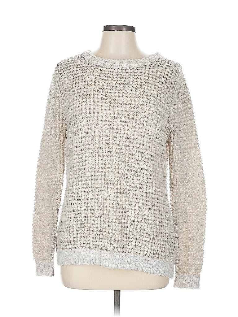 Pre-owned Assorted Brands Pullover Sweater In White