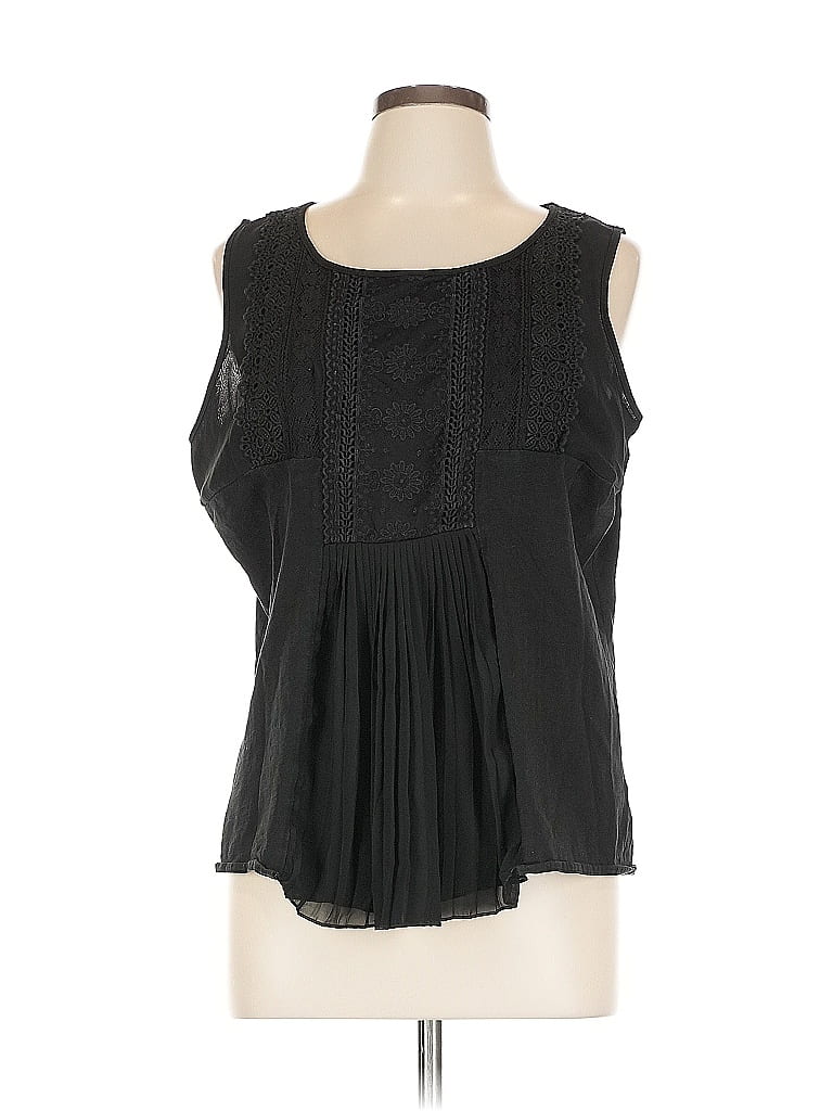 COLDWATER CREEK Pre-owned Sleeveless Blouse In Black
