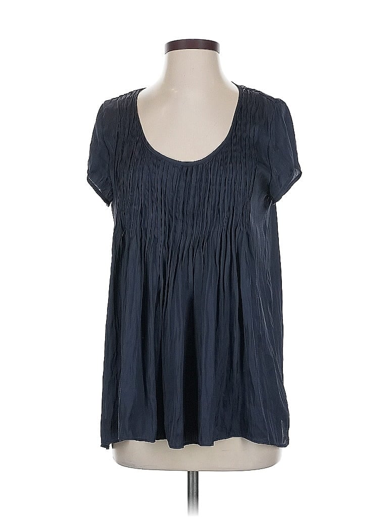 Pre-owned Calypso St Barth Short Sleeve Blouse In Black