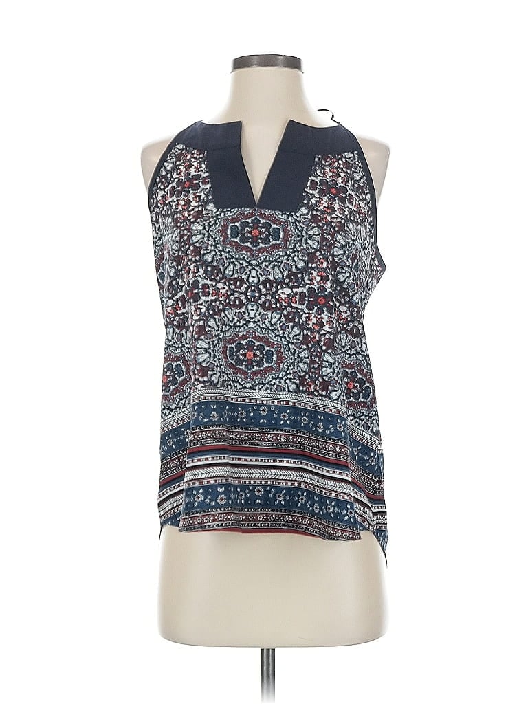 Pre-owned Athleta Sleeveless Blouse In Blue