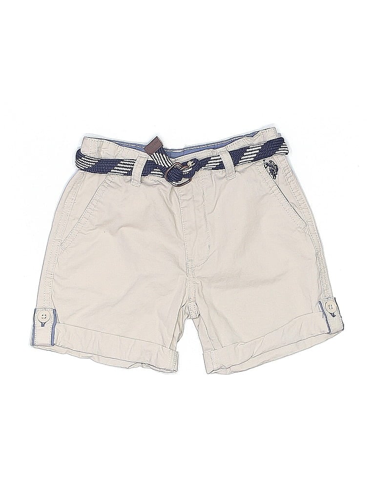 Pre-owned U.s. Polo Assn Kids' Khaki Shorts In Brown