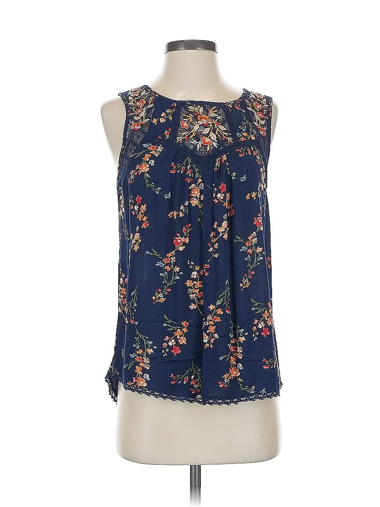 Pre-owned Mason & Belle Sleeveless Blouse In Blue