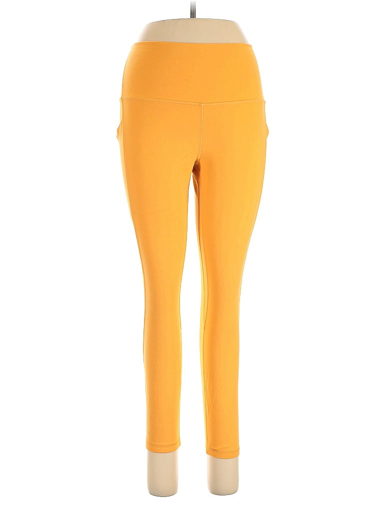 Pre-owned Lululemon Athletica Active Pants In Orange