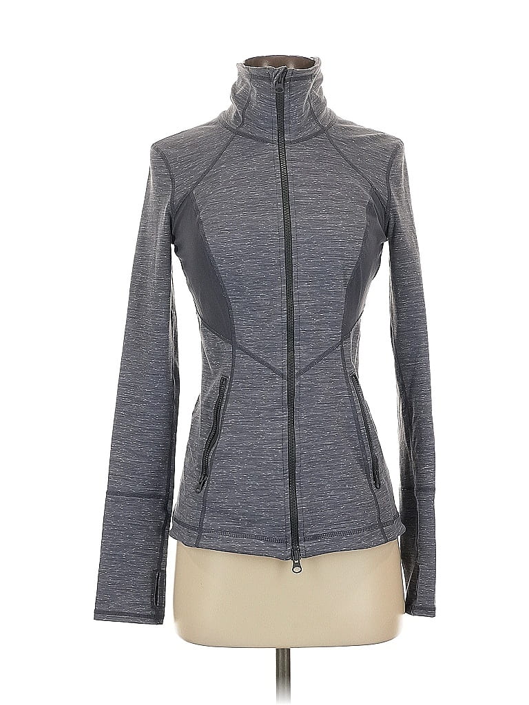 Pre-owned Zella Cardigan Sweater In Gray