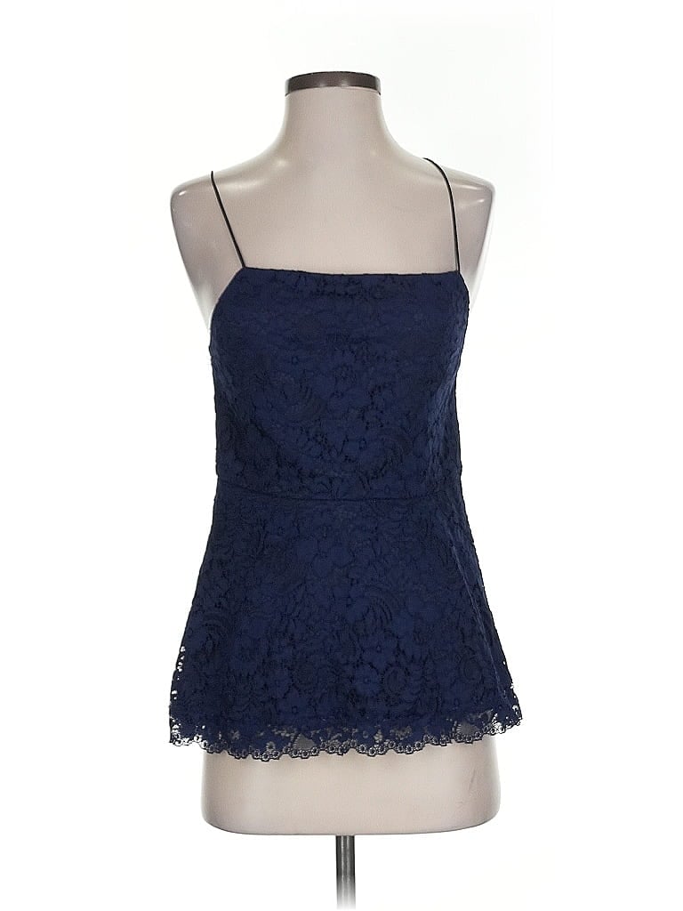 Pre-owned Alice And Olivia Alice + Olivia Sleeveless Blouse In Blue