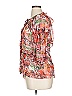 IRO Floral Orange Pink 3/4 Sleeve Blouse Size 34 waist - photo 5
