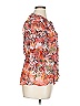 IRO Floral Orange Pink 3/4 Sleeve Blouse Size 34 waist - photo 4