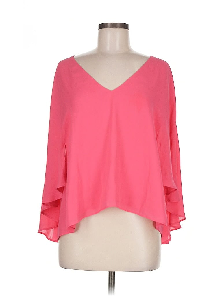 Pre-owned Cupcakes And Cashmere 3/4 Sleeve Blouse In Pink