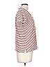 Madewell 100% Cotton Stripes Burgundy Short Sleeve T-Shirt Size L - photo 3