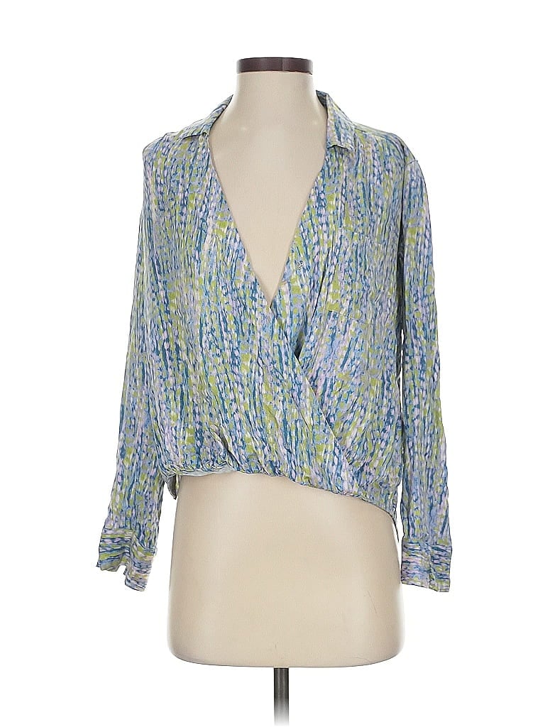 Click to view more detailed imagery on our partner's website Pre-owned Pilcro 3/4 Sleeve Blouse In Green