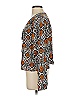 ASTR The Label 100% Polyester Orange Black Long Sleeve Blouse Size XS (estimated) - photo 5