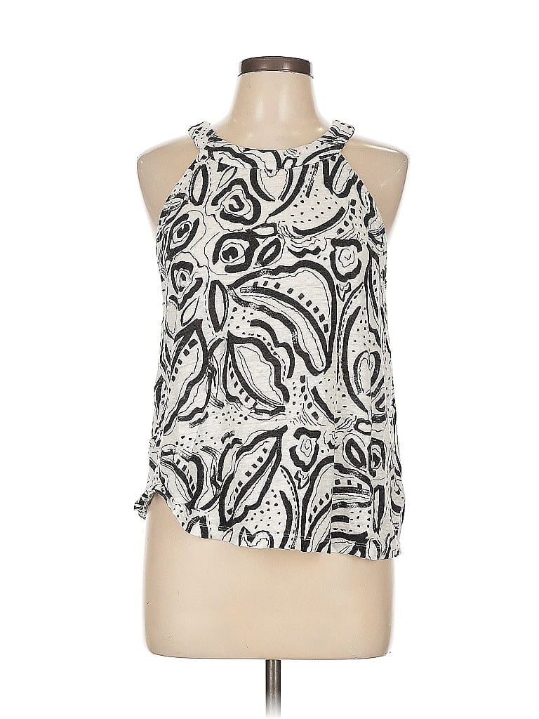 Pre-owned C&c California Sleeveless Blouse In Silver