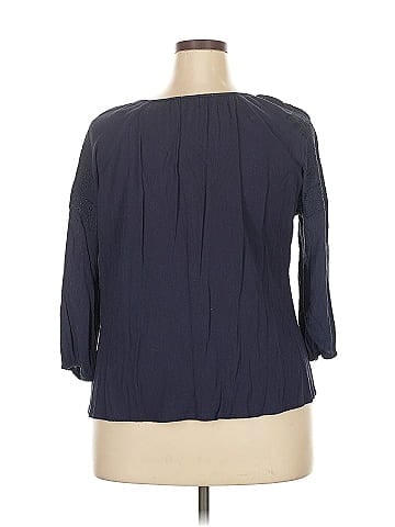 Solitaire 3/4 Sleeve Blouse (view 2)
