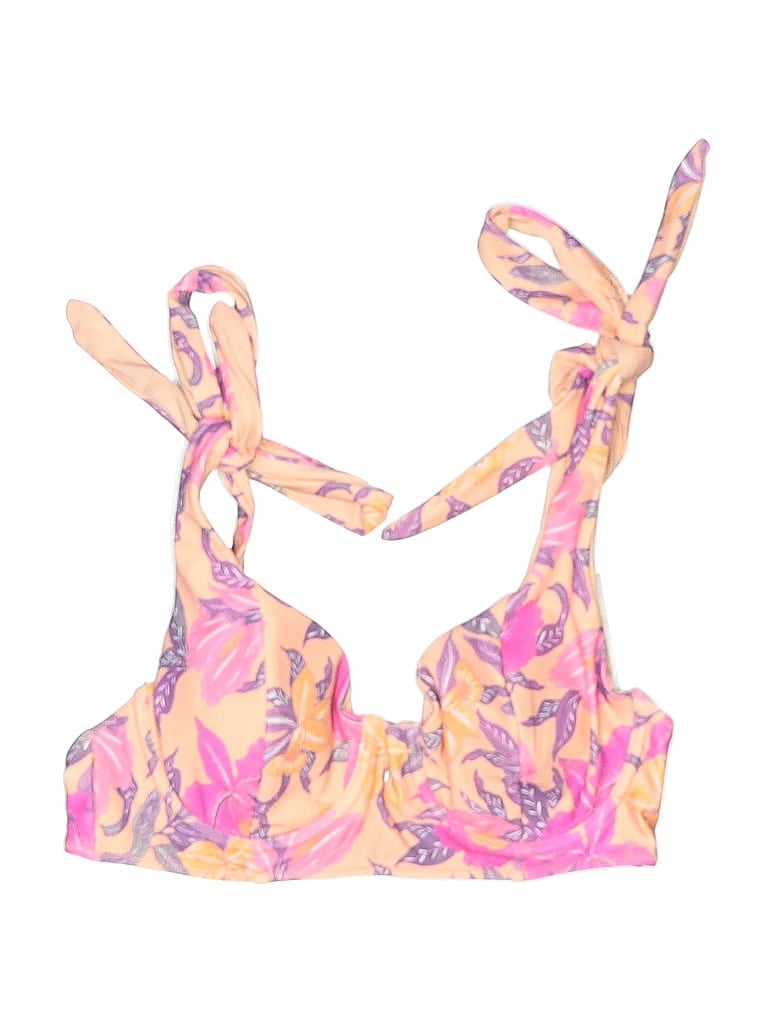 Old Navy Swimsuit Top Pink Floral Pattern Swimwear