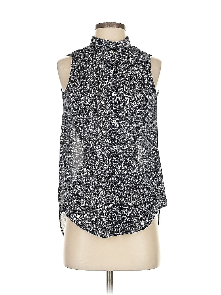 Pre-owned H&m Sleeveless Blouse In Gray